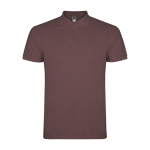 Polo da uomo in cotone piqué 200 g/m2 Roly Direct Star color rosso mattone seconda vista