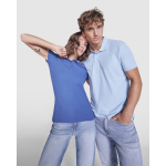 Polo da donna slim in cotone e poliestere Roly Direct Pegaso Premium color rosso terza vista d'uso