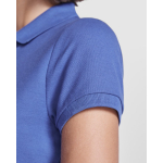 Polo da donna slim in cotone e poliestere Roly Direct Pegaso Premium color rosso vista dettaglio 2