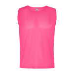 Pettorina sportiva in poliestere traspirante 90g/m2 Roly Direct Roma M color rosa fluorescente seconda vista