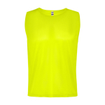 Pettorina sportiva in poliestere traspirante 90g/m2 Roly Direct Roma M color giallo fluorescente seconda vista