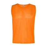 Pettorina sportiva in poliestere traspirante 90g/m2 Roly Direct Roma M color  arancione fluorescente seconda vista