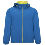 Softshell con cappuccio rimovibile e tasche Roly Direct Siberia color blu reale seconda vista