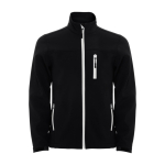 Giacca softshell con elastan e zip 300g/m2 Roly Direct Antartida color nero seconda vista