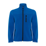 Giacca softshell con elastan e zip 300g/m2 Roly Direct Antartida color blu reale seconda vista