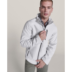 Giacca softshell con elastan e zip 300g/m2 Roly Direct Antartida color bianco sporco quarta vista d'uso