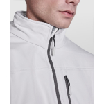 Giacca softshell con elastan e zip 300g/m2 Roly Direct Antartida color bianco sporco vista dettaglio 1