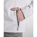 Giacca softshell con elastan e zip 300g/m2 Roly Direct Antartida color bianco sporco vista dettaglio 2