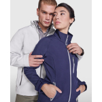 Giacca softshell donna con elastan 300g/m2 Roly Direct Antartida color blu mare terza vista d'uso