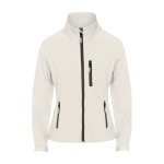 Giacca softshell donna con elastan 300g/m2 Roly Direct Antartida color bianco sporco seconda vista