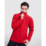 Giacca softshell 2 strati con elastan 300g/m2 Roly Direct Nebraska color rosso prima vista d'uso
