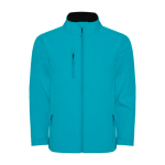 Giacca softshell 2 strati con elastan 300g/m2 Roly Direct Nebraska color acquamarina seconda vista