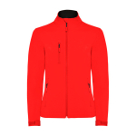 Softshell da donna con elastan 300 g/m2 Roly Direct Nebraska color rosso seconda vista