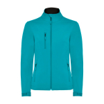 Softshell da donna con elastan 300 g/m2 Roly Direct Nebraska color acquamarina seconda vista