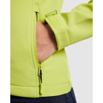 Softshell da donna con elastan 300 g/m2 Roly Direct Nebraska color lime vista dettaglio 1