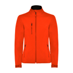 Softshell da donna con elastan 300 g/m2 Roly Direct Nebraska color arancione scuro seconda vista