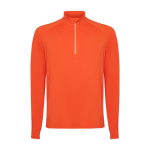 Felpa tecnica in poliestere riciclato 200g/m2 Roly Direct Estambul color arancione scuro seconda vista