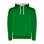 Felpa in cotone e poliestere 280 g/m2 Roly Direct Urban color verde seconda vista