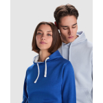 Felpa in cotone e poliestere 280 g/m2 Roly Direct Urban color blu sbiadito vista dettaglio 3