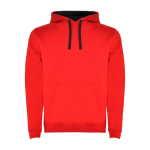 Felpa in cotone e poliestere 280 g/m2 Roly Direct Urban color rosso scuro seconda vista