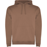 Felpa in cotone e poliestere 280 g/m2 Roly Direct Urban color marrone scuro prima vista d'uso