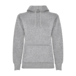 Felpa slim fit donna in cotone e poliestere 280g/m2 Roly Direct Urban L color grigio seconda vista