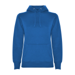 Felpa slim fit donna in cotone e poliestere 280g/m2 Roly Direct Urban L color blu reale seconda vista