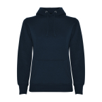 Felpa slim fit donna in cotone e poliestere 280g/m2 Roly Direct Urban L color blu mare seconda vista