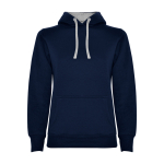 Felpa slim fit donna in cotone e poliestere 280g/m2 Roly Direct Urban L color blu scuro seconda vista