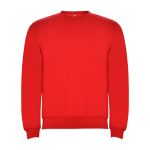 Maglione in cotone e poliestere 280 g/m2 Roly Direct Clasica color rosso seconda vista