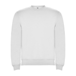 Maglione in cotone e poliestere 280 g/m2 Roly Direct Clasica color bianco seconda vista