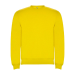 Maglione in cotone e poliestere 280 g/m2 Roly Direct Clasica color giallo seconda vista
