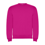 Maglione in cotone e poliestere 280 g/m2 Roly Direct Clasica color rosa seconda vista