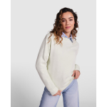 Maglione in cotone e poliestere con polsini 280g/m2 Roly Direct Clasica color verde tenue prima vista d'uso