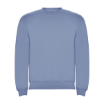Maglione in cotone e poliestere 280 g/m2 Roly Direct Clasica color blu sbiadito seconda vista
