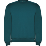 Maglione in cotone e poliestere con polsini 280g/m2 Roly Direct Clasica color blu bondi prima vista d'uso