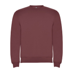 Maglione in cotone e poliestere 280 g/m2 Roly Direct Clasica color mogano seconda vista