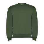 Maglione in cotone e poliestere 280 g/m2 Roly Direct Clasica color verde scuro seconda vista
