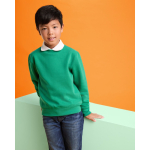 Maglione in cotone e poliestere con polsini 280g/m2 Roly Direct Clasica color verde smeraldo seconda vista d'uso