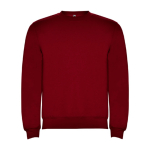 Maglione in cotone e poliestere 280 g/m2 Roly Direct Clasica color granata seconda vista