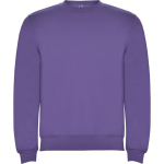 Maglione in cotone e poliestere con polsini 280g/m2 Roly Direct Clasica color viola prima vista d'uso