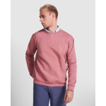 Maglione in cotone e poliestere con polsini 280g/m2 Roly Direct Clasica color rosso mattone prima vista d'uso
