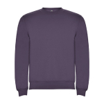 Maglione in cotone e poliestere 280 g/m2 Roly Direct Clasica color lilla seconda vista