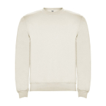 Maglione in cotone e poliestere 280 g/m2 Roly Direct Clasica color bianco sporco seconda vista