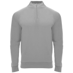 Felpa in poliestere con mezza zip 200 g/m2 Roly Direct Epiro color grigio prima vista d'uso