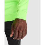 Felpa in poliestere con mezza zip 200 g/m2 Roly Direct Epiro color verde fluorescente vista dettaglio 2