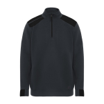 Felpa con mezza zip in cotone e poliestere 280g/m2 Roly Maverick color nero seconda vista