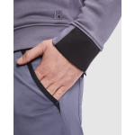 Felpa con mezza zip in cotone e poliestere 280g/m2 Roly Maverick color nero vista dettaglio 1