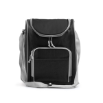 Borsa termica in poliestere con tasca principale isotermica da 15L color nero seconda vista