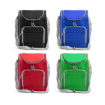Borsa termica in poliestere con tasca principale isotermica da 15L color rosso vista dettaglio 5